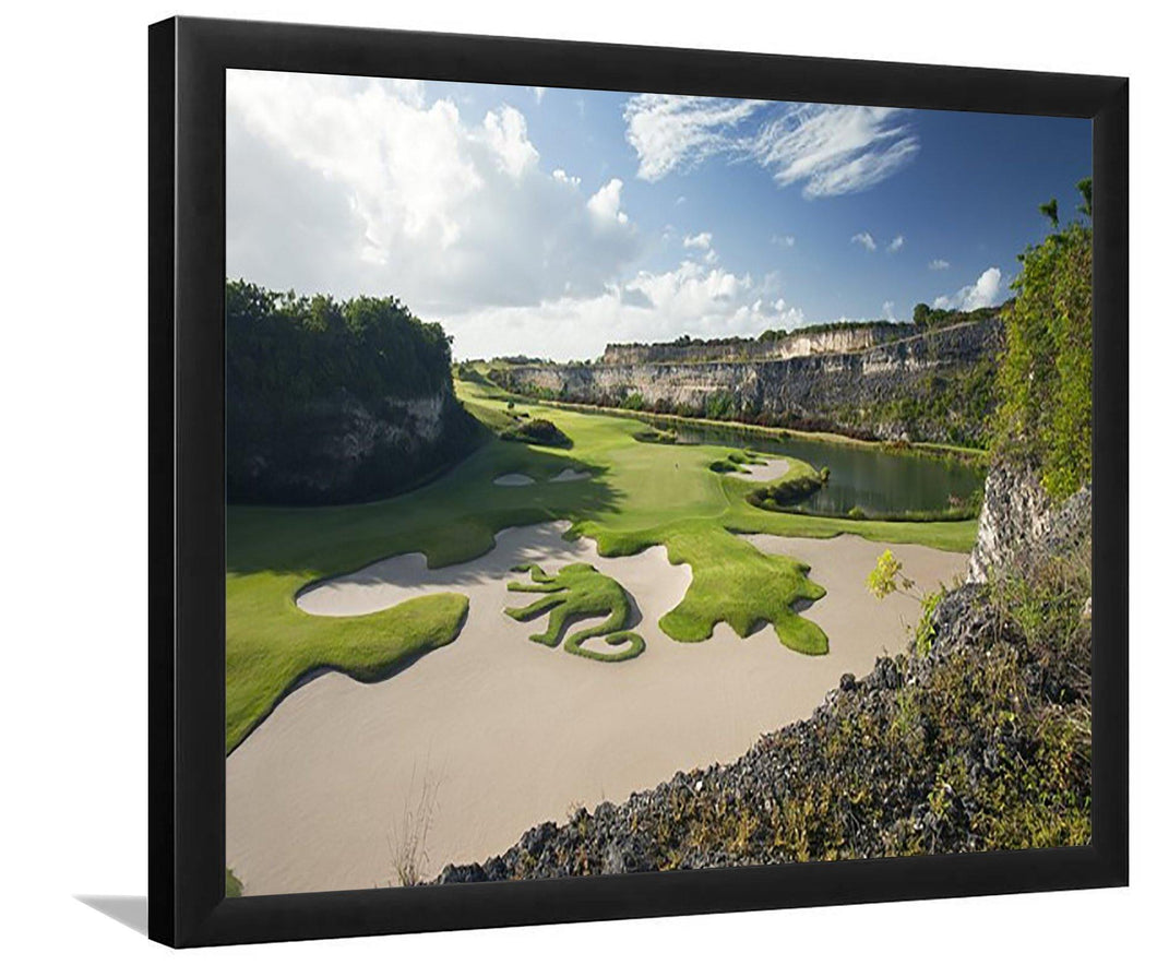 Sandy Lane Caribbean-Golf-Sport Art, Art Print, Frame Art,Plexiglass Cover