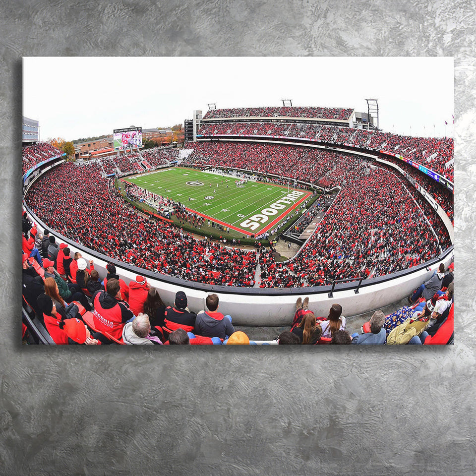 Sanford Stadium Canvas Prints Georgia Bulldogs Wall Art American,Sport Stadium Art Prints, Fan Gift, Wall Decor
