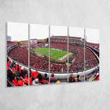 Sanford Stadium Canvas Prints Georgia Bulldogs Wall Art American,Multi Panels B,Sport Stadium Art Prints, Fan Gift