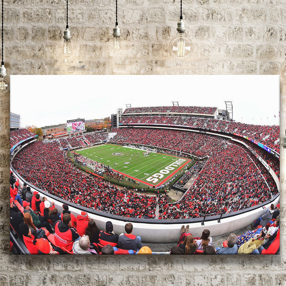 Sanford Stadium Canvas Prints Georgia Bulldogs Wall Art American,Sport Stadium Art Prints, Fan Gift, Wall Decor