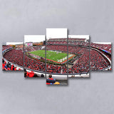 Sanford Stadium Canvas Prints Georgia Bulldogs Wall Art American,Multi Panels,Sport Stadium Art Prints, Fan Gift