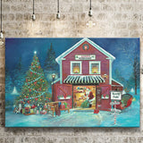 Santas Workshop Xmas Canvas Prints Wall Art - Painting Canvas, Home Wall Decor, For Sale, Canvas Gift