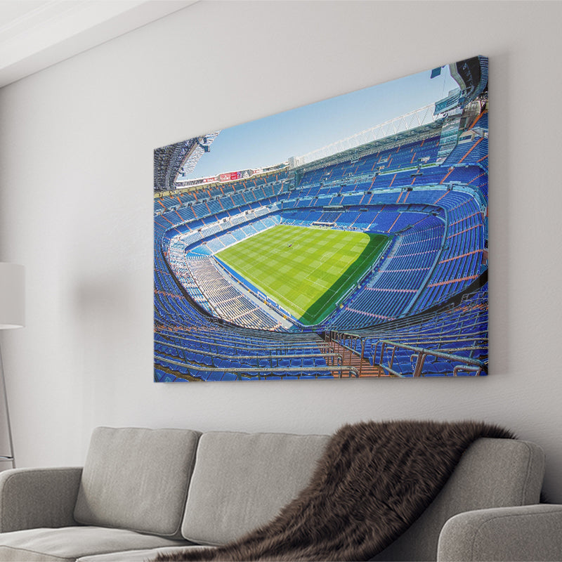 Santiago Bernabeu Stadium Canvas Prints Wall Art Real Madrid,Sport Stadium Art Prints, Fan Gift, Wall Decor