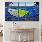 Santiago Bernabeu Stadium Canvas Prints Wall Art Real Madrid,Multi Panels B,Sport Stadium Art Prints, Fan Gift