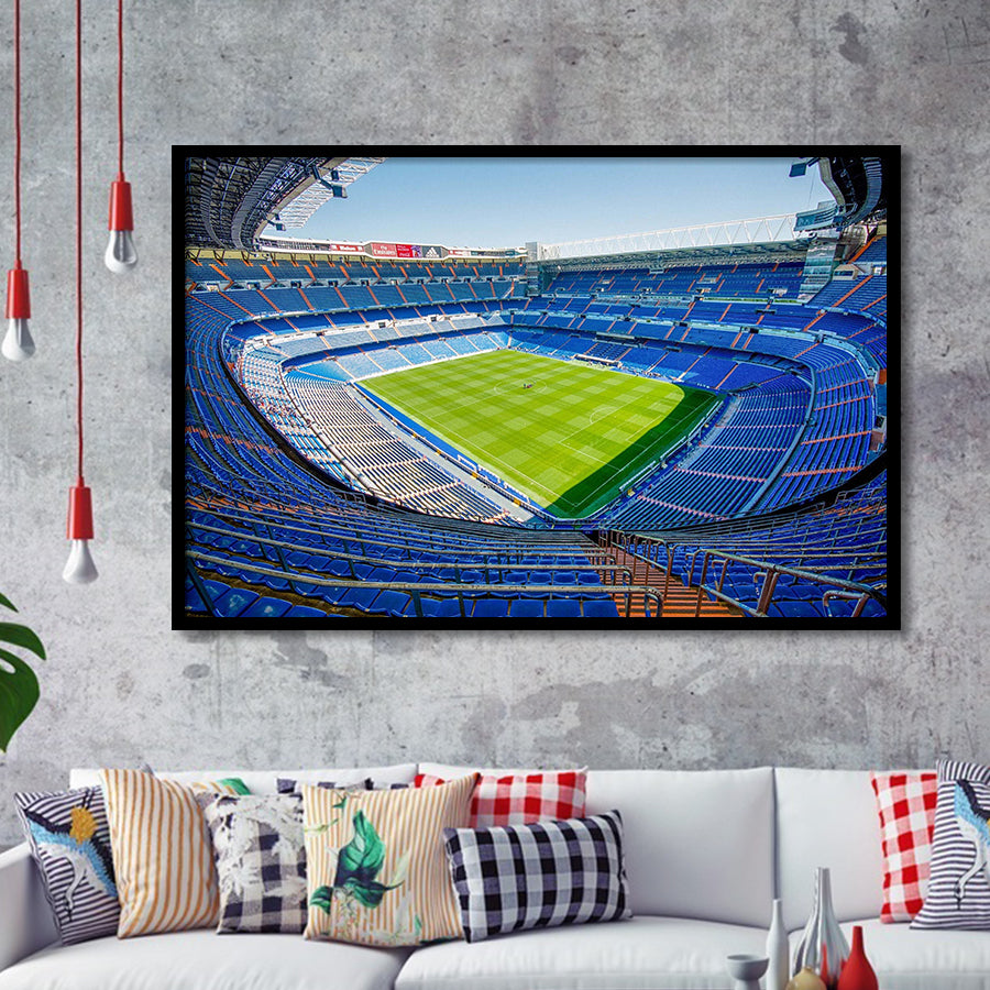 Santiago Bernabeu Stadium Art Prints Wall Art Real Madrid,Sport Stadium Art Prints, Fan Gift, Wall Decor