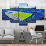 Santiago Bernabeu Stadium Canvas Prints Wall Art Real Madrid,Multi Panels,Sport Stadium Art Prints, Fan Gift