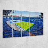 Santiago Bernabeu Stadium Canvas Prints Wall Art Real Madrid,Multi Panels B,Sport Stadium Art Prints, Fan Gift
