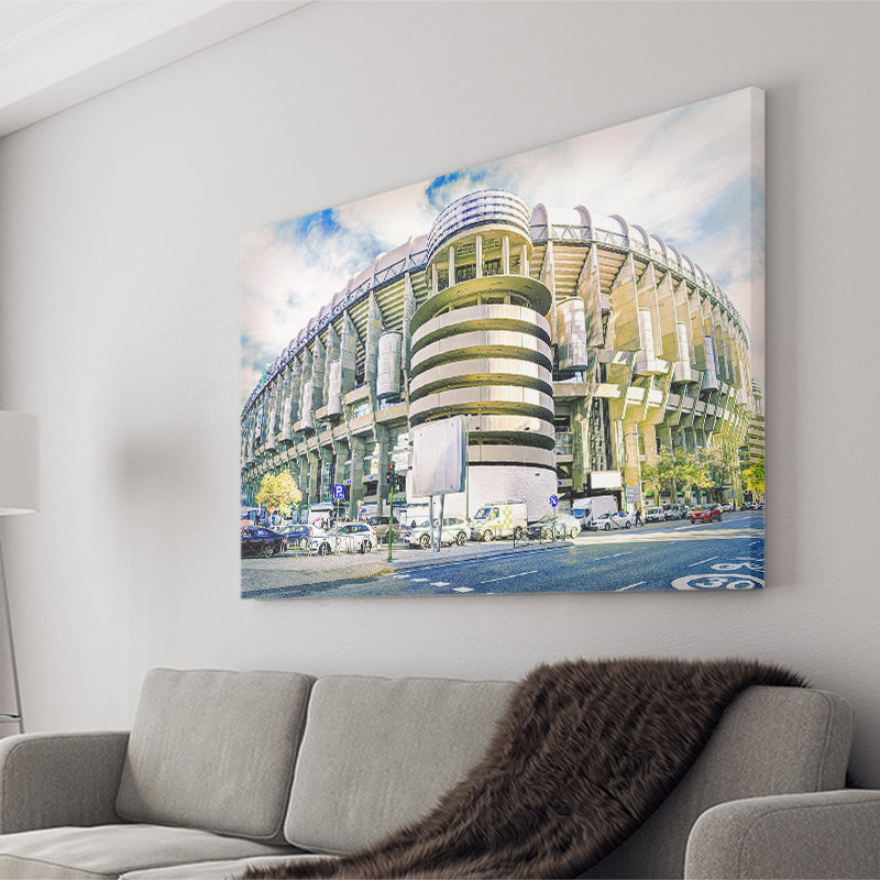 Santiago Bernabeu Stadium, Stadium Canvas, Sport Art, Gift for him, Fan Gift, Canvas Prints Wall Art Decor