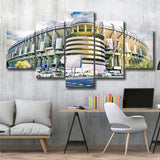 Santiago Bernabeu Stadium, Stadium Canvas, Sport Art, Large Canvas, Multi Panels, Canvas Prints Wall Art Decor