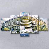 Santiago Bernabeu Stadium, Stadium Canvas, Sport Art, Large Canvas, Multi Panels, Canvas Prints Wall Art Decor