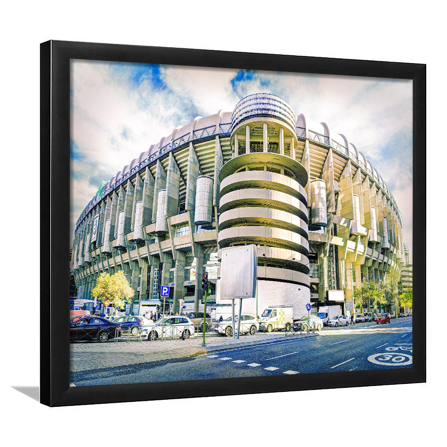 Santiago Bernabeu Stadium, Stadium Canvas, Sport Art, Gift for him, Framed Art Prints Wall Art Decor, Framed Picture