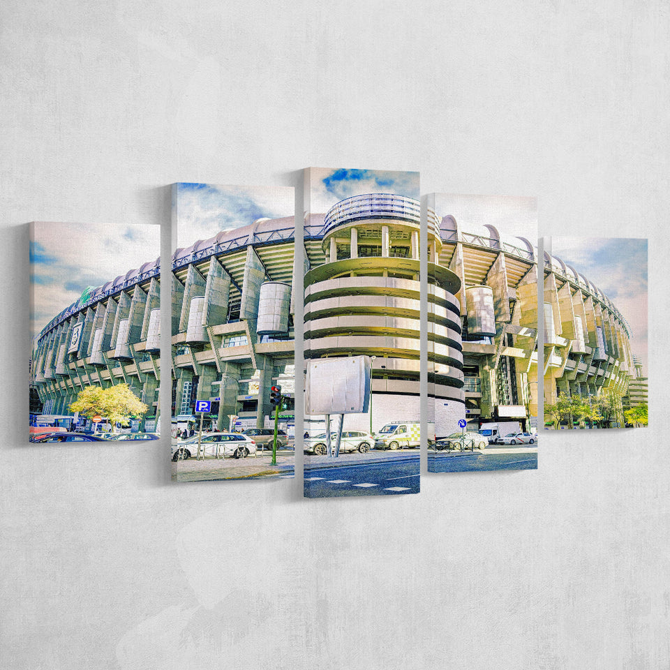 Santiago Bernabeu Stadium, Stadium Canvas, Sport Art, Large Canvas, Multi Panels, Canvas Prints Wall Art Decor