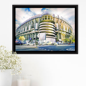 Santiago Bernabeu Stadium, Stadium Canvas, Sport Art, Gift for him, Framed Canvas Prints Wall Art Decor, Framed Picture