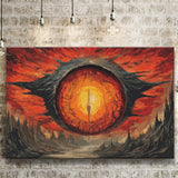 Sauron'S Eye Wall Art, Evil Eye Painting Art Canvas Prints Wall Art, Home Living Room Decor, Large Canvas