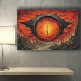 Sauron'S Eye Wall Art, Evil Eye Painting Art Canvas Prints Wall Art, Home Living Room Decor, Large Canvas