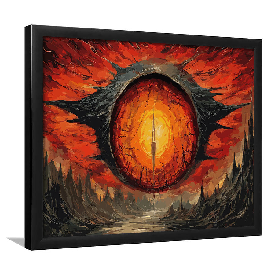 Sauron'S Eye Wall Art, Evil Eye Painting Art Framed Art Prints Wall Decor, Framed Picture, Large Art Prints