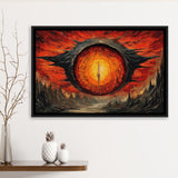 Sauron'S Eye Wall Art, Evil Eye Painting Art Framed Canvas Prints Wall Art, Floating Frame, Large Canvas Home Decor
