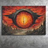 Sauron'S Eye Wall Art, Evil Eye Painting Art Canvas Prints Wall Art, Home Living Room Decor, Large Canvas
