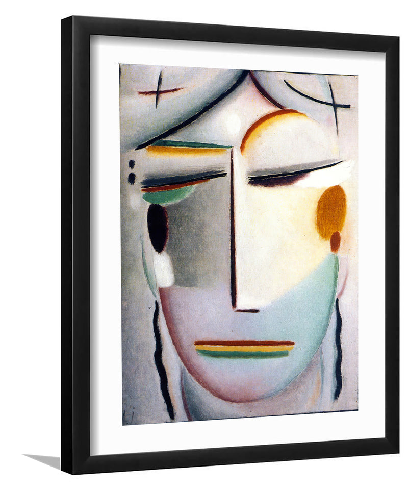 Savior's Face Distant Highness Buddha Ii By Alexei Jawlensky - Framed Prints, Painting Art, Art Print, Framed Art, Black Frame