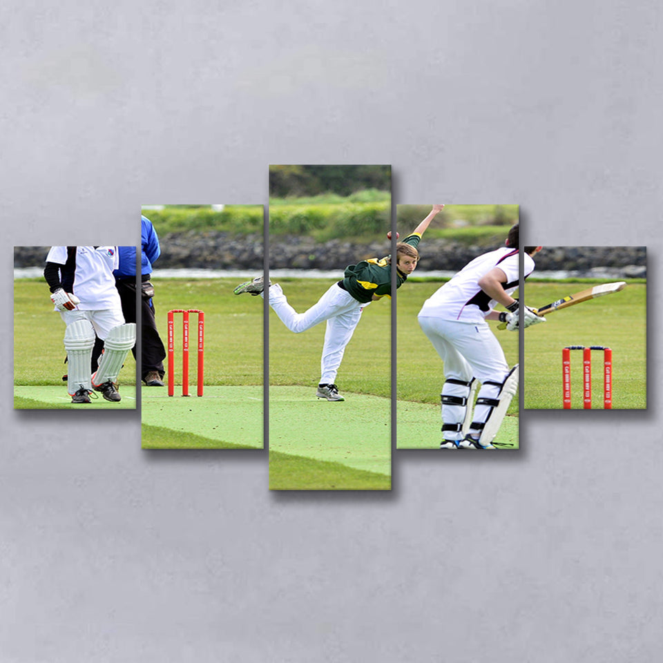 School Runs Cricket, Stadium Canvas, Sport Art, Large Canvas, Multi Panels, Canvas Prints Wall Art Decor