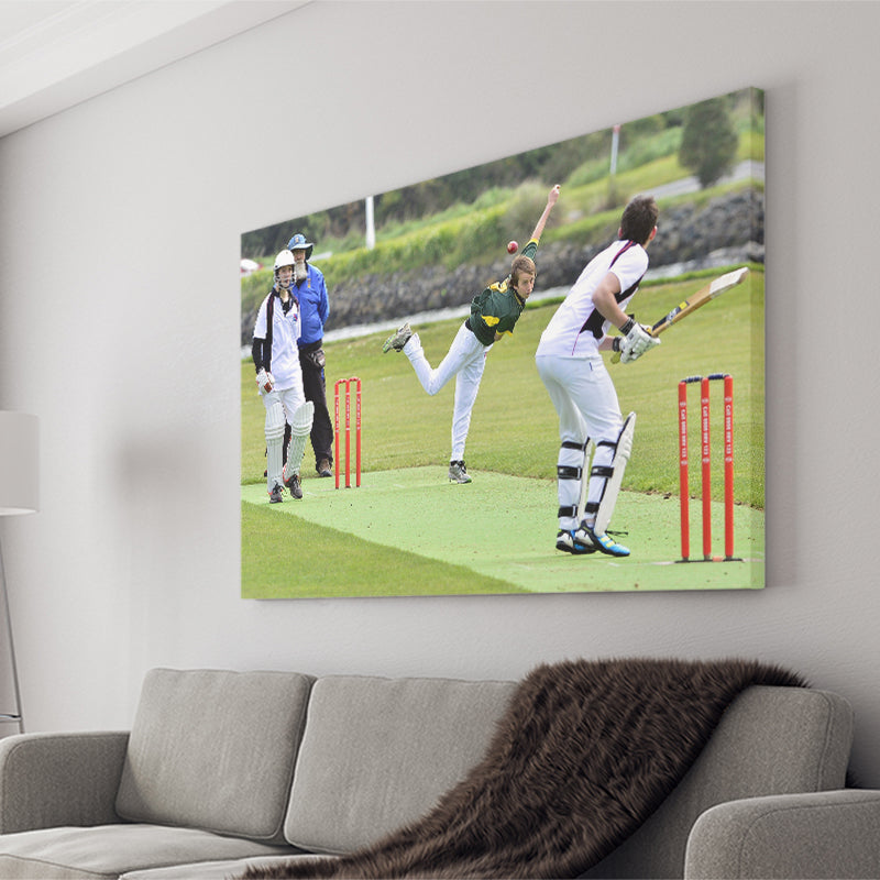 School Runs Cricket, Stadium Canvas, Sport Art, Gift for him, Fan Gift, Canvas Prints Wall Art Decor