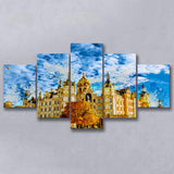 Schwerin Castle Painting 5 Pieces Canvas Prints Wall Art Decor - Painting Canvas, Mixed Canvas, Multi Panels