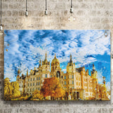 Schwerin Castle Painting Canvas Prints Wall Art Decor - Painting Canvas, Art Print, Home Decor, Ready to Hang