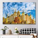 Schwerin Castle Painting Canvas Prints Wall Art Decor - Painting Canvas, Art Print, Home Decor, Ready to Hang