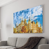 Schwerin Castle Painting Canvas Prints Wall Art Decor - Painting Canvas, Art Print, Home Decor, Ready to Hang