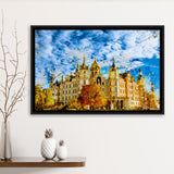 Schwerin Castle Painting Framed Canvas Prints Wall Art Decor - Painting Canvas, Framed Picture, Home Decor