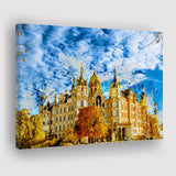 Schwerin Castle Painting Canvas Prints Wall Art Decor - Painting Canvas, Art Print, Home Decor, Ready to Hang