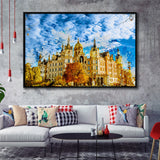 Schwerin Castle Painting Framed Canvas Prints Wall Art Decor - Painting Canvas, Framed Picture, Home Decor