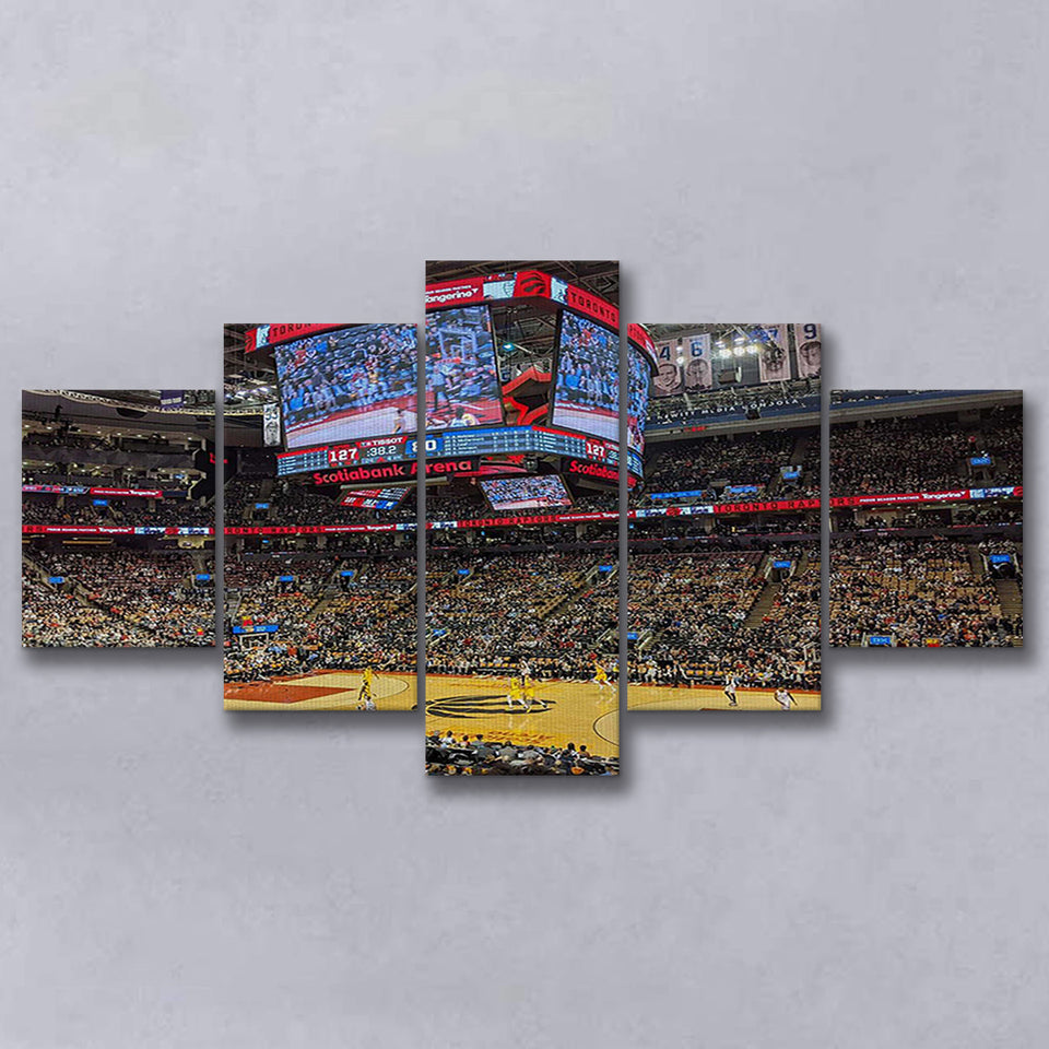 Scotiabank Arena Raptors, Stadium Canvas, Sport Art, Large Canvas, Multi Panels, Canvas Prints Wall Art Decor