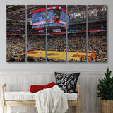 Scotiabank Arena Raptors, Stadium Canvas, Sport Art, Gift for him, Multi Panels B, Canvas Prints Wall Art Decor