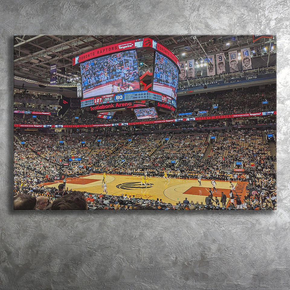 Scotiabank Arena Raptors, Stadium Canvas, Sport Art, Gift for him, Fan Gift, Canvas Prints Wall Art Decor