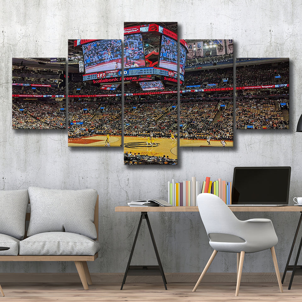 Scotiabank Arena Raptors, Stadium Canvas, Sport Art, Large Canvas, Multi Panels, Canvas Prints Wall Art Decor