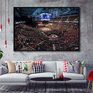 Scotiabank Arena, Stadium Canvas, Sport Art, Gift for him, Framed Canvas Prints Wall Art Decor, Framed Picture
