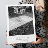 Scotiabank Arena Toronto Maple Leafs Ice Hockey Lovers Black And White Art Canvas Prints Wall Art Home Decor