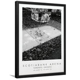 Scotiabank Arena Toronto Maple Leafs Ice Hockey Lovers Black And White Art Framed Art Prints Wall Art Decor, Framed Picture