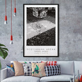 Scotiabank Arena Toronto Maple Leafs Ice Hockey Lovers Black And White Art Framed Art Prints Wall Art Decor, Framed Picture