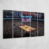 Scotiabank Arena Wall Art Toronto Raptors Stadium Canvas Prints Air,Multi Panels B,Sport Stadium Art Prints, Fan Gift