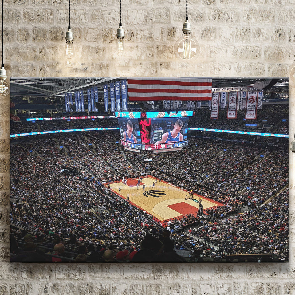 Scotiabank Arena Wall Art Toronto Raptors Stadium Canvas Prints Air,Sport Stadium Art Prints, Fan Gift, Wall Decor