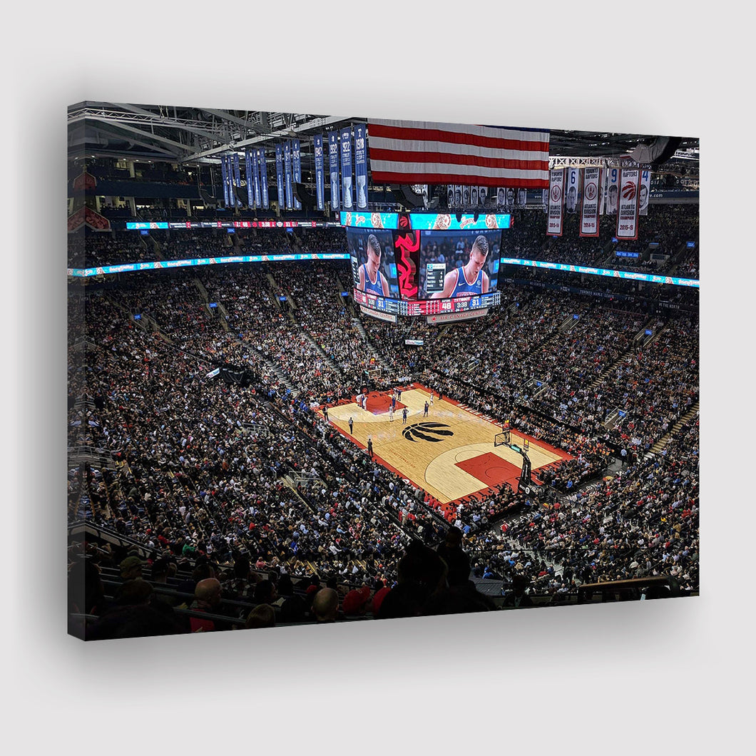 Scotiabank Arena Wall Art Toronto Raptors Stadium Canvas Prints Air,Sport Stadium Art Prints, Fan Gift, Wall Decor