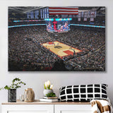 Scotiabank Arena Wall Art Toronto Raptors Stadium Canvas Prints Air,Sport Stadium Art Prints, Fan Gift, Wall Decor