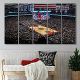 Scotiabank Arena Wall Art Toronto Raptors Stadium Canvas Prints Air,Multi Panels B,Sport Stadium Art Prints, Fan Gift
