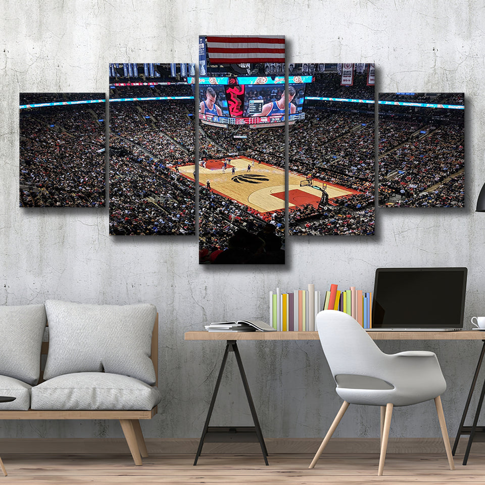 Scotiabank Arena Wall Art Toronto Raptors Stadium Canvas Prints Air,Multi Panels,Sport Stadium Art Prints, Fan Gift