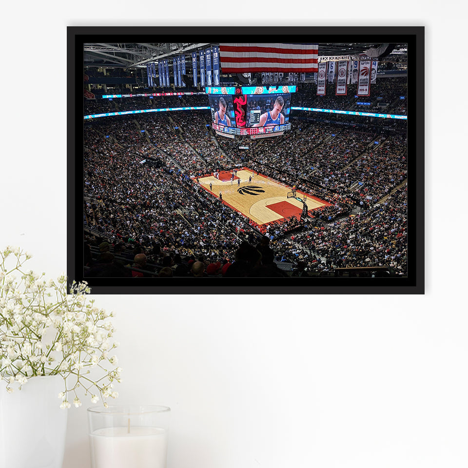 Scotiabank Arena Wall Art Toronto Raptors Stadium Framed Canvas Prints Air,Sport Stadium Art Prints, Fan Gift