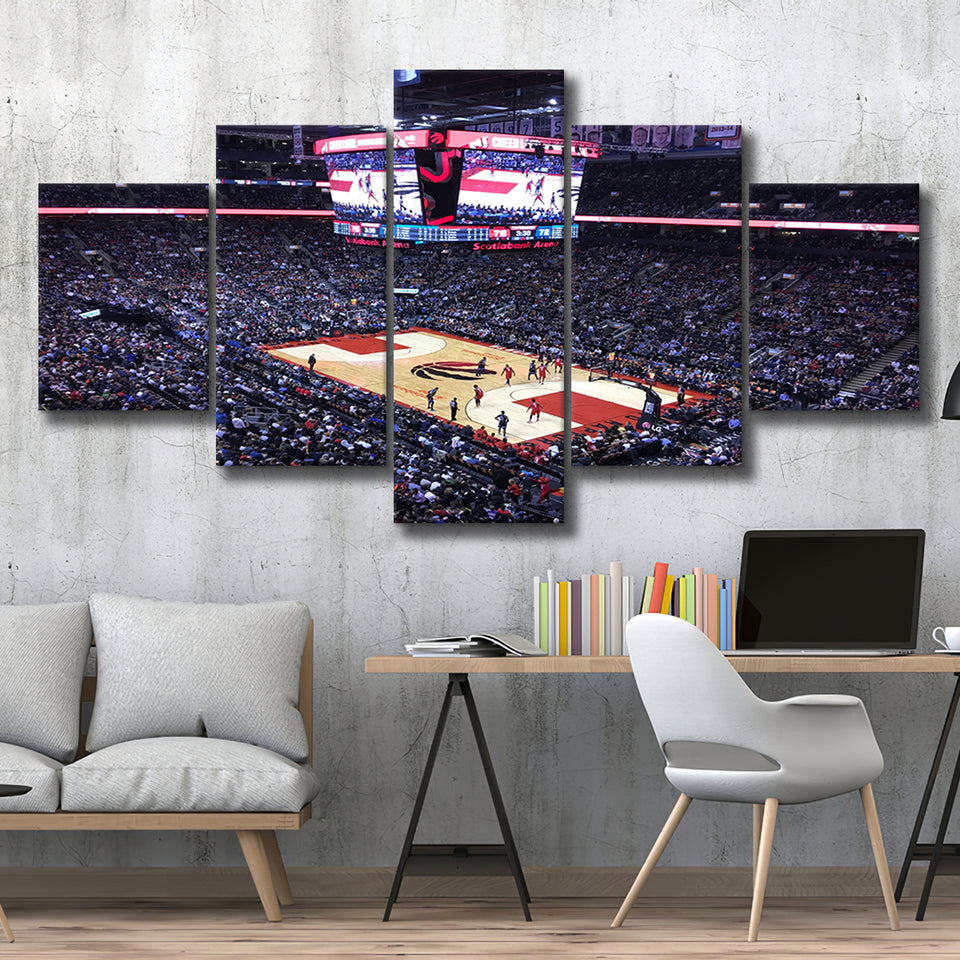 Scotiabank Arena in Toronto, Stadium Canvas, Sport Art, Large Canvas, Multi Panels, Canvas Prints Wall Art Decor