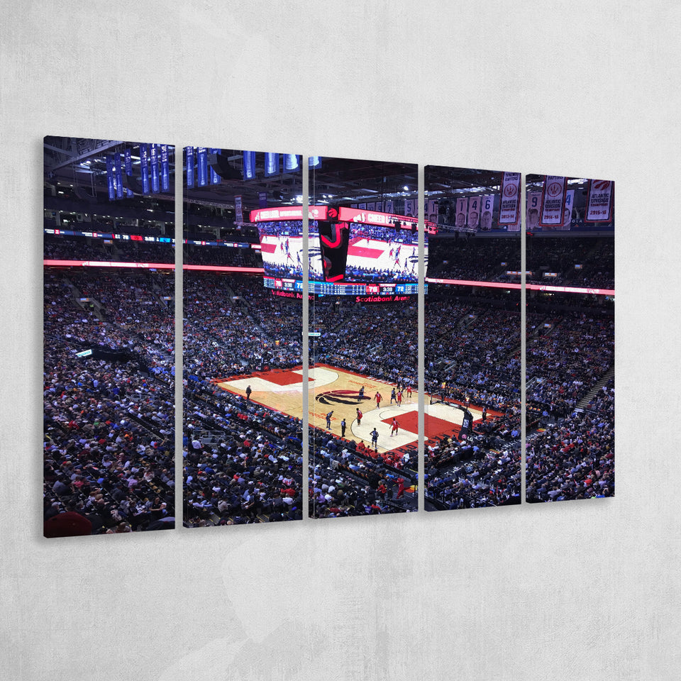 Scotiabank Arena in Toronto, Stadium Canvas, Sport Art, Gift for him, Multi Panels B, Canvas Prints Wall Art Decor