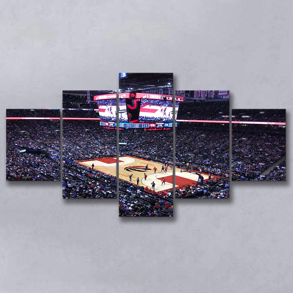 Scotiabank Arena in Toronto, Stadium Canvas, Sport Art, Large Canvas, Multi Panels, Canvas Prints Wall Art Decor